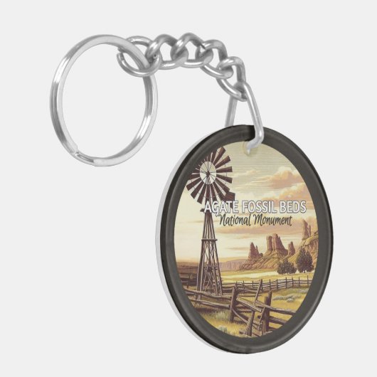 Porte-clés Agate Fossil Lits Monument National (Devant gauche)