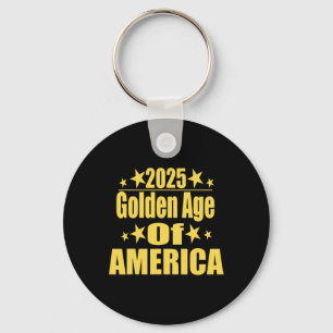 Porte-clés Âge d'or de l'Amérique 2025 Président Trump Républ