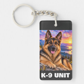 Porte-clés agent de police de l'unité K-9 policier
