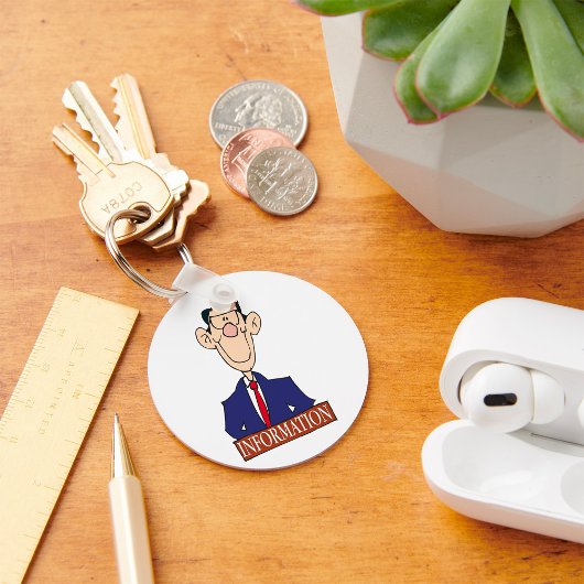 Porte-clés Agent d'information