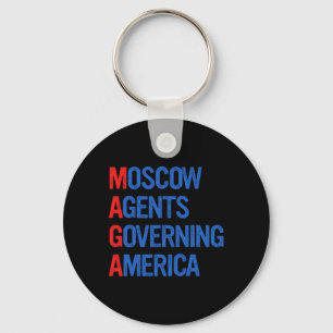 Porte-clés Agents rétro de Moscou gouvernant l'Amérique anti