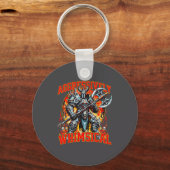 Porte-clés Aggressively Whimsical Dark Fantasy Warrior Battle (Recto)