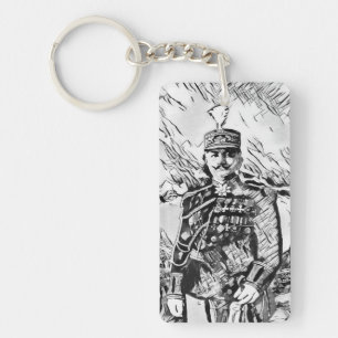 Porte-clés Agha Petros et le drapeau