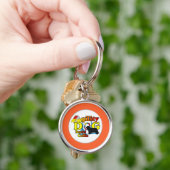 Porte-clés agilité de collie barbu (main)