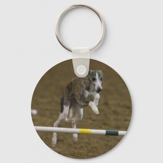 Porte-clés Agilité Whippet (Recto)