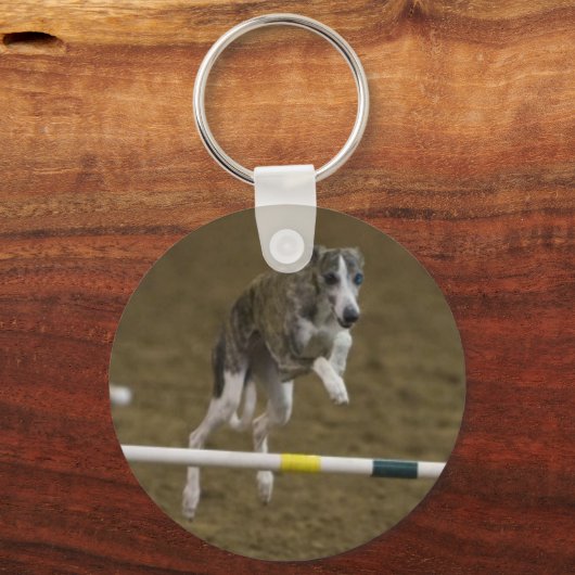 Porte-clés Agilité Whippet (Recto)