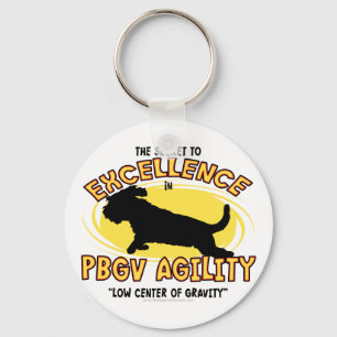 Porte-clés Agility PBGV Secret Keychains