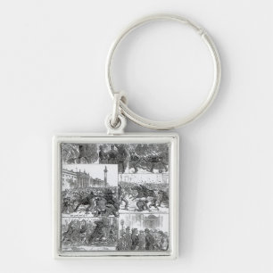 Porte-clés Agitation irlandaise de ligue de terre