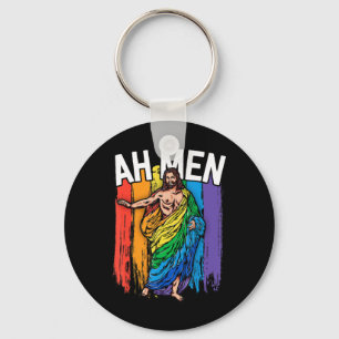 Porte-clés Ah Men Gay Jesus Chemise Drôle LGBTQ Chemises Cade