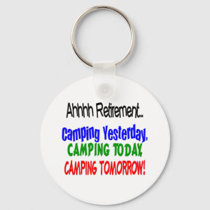 Porte-clés Ahhhh retraite CAMPING