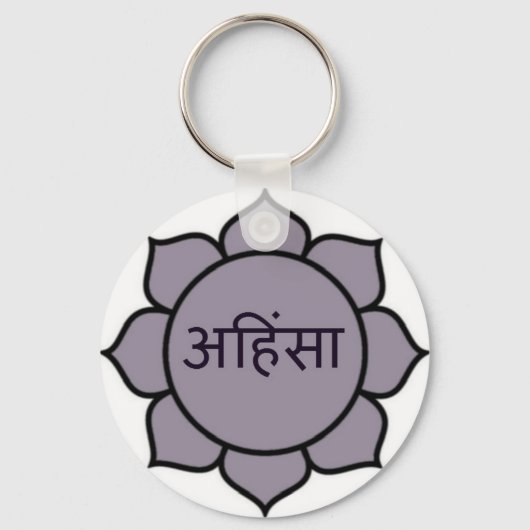 Porte-clés Ahimsa Lotus Purple (Recto)