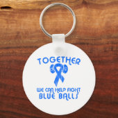 Porte-clés Aide à combattre les balles bleues (Recto)