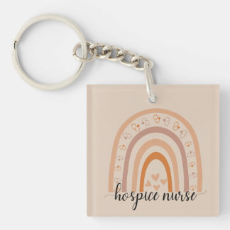 Porte-clés Aide-infirmière Script Rainbow Hospice