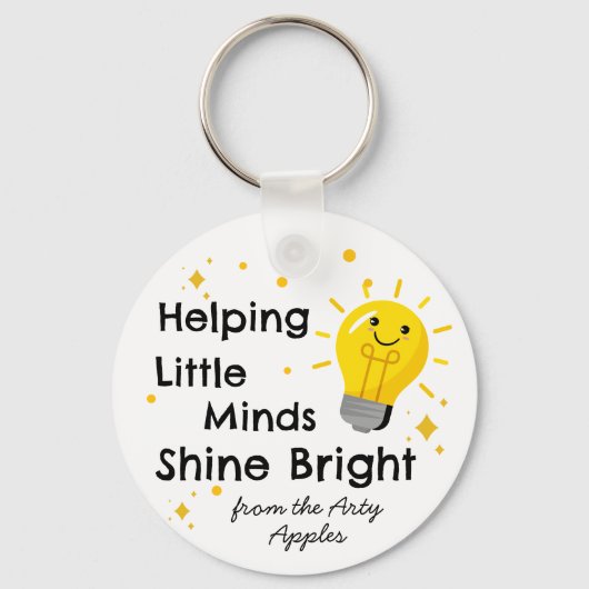 Porte-clés Aider les petits esprits à briller | Professeur (Recto)