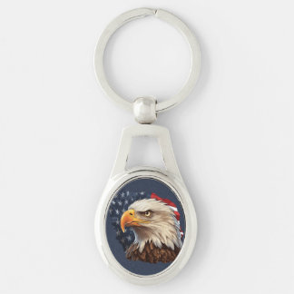 Porte-clés Aigle à drapeau américain