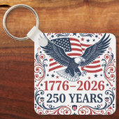 Porte-clés Aigle à tête blanche 250 ans de liberté (Recto)