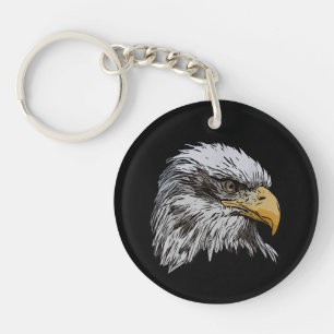 Porte-clés Aigle à tête blanche Graphique Animal symbole nati