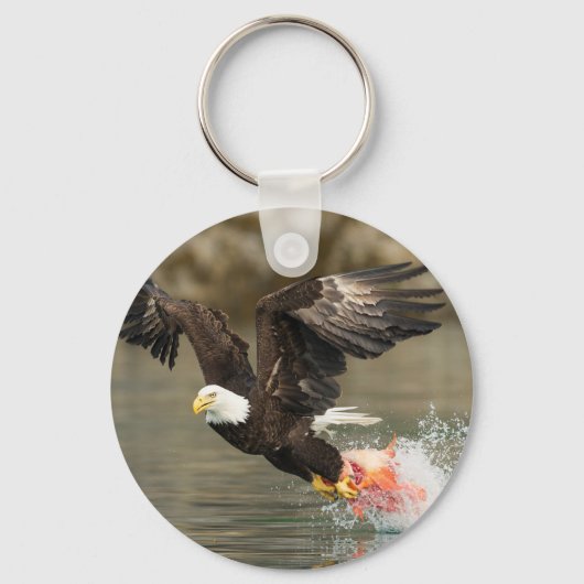 Porte-clés Aigle à tête plate (Recto)
