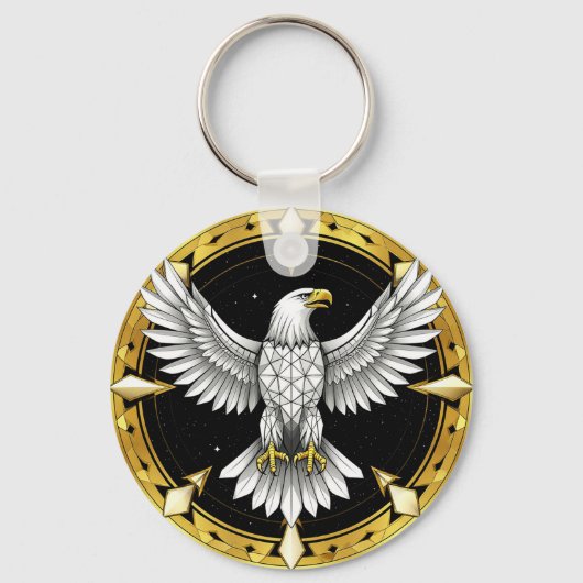 Porte-clés Aigle Abstrait Déployant Ses Ailes (Recto)