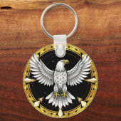 Porte-clés Aigle Abstrait Déployant Ses Ailes (Verso)