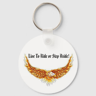 Porte-clés Aigle ailé, Vivez à Ride ou Éloignez-vous !