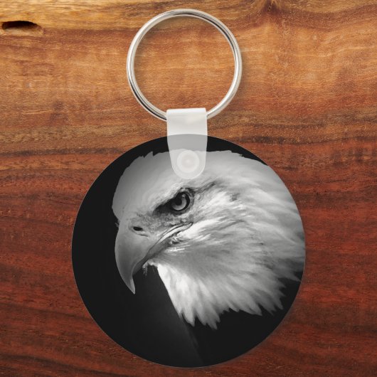 Porte-clés Aigle BW Bald (Recto)