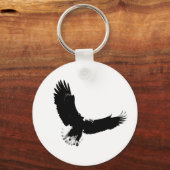Porte-clés Aigle de Bald en vol (Recto)