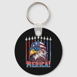 Porte-clés Aigle de la fête de l'indépendance américaine Patr
