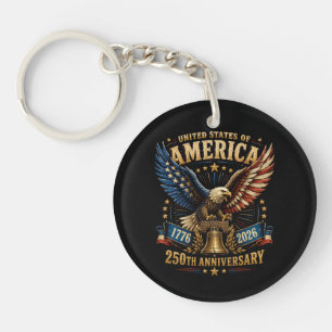 Porte-clés Aigle du 250e anniversaire des États-Unis d'Amériq