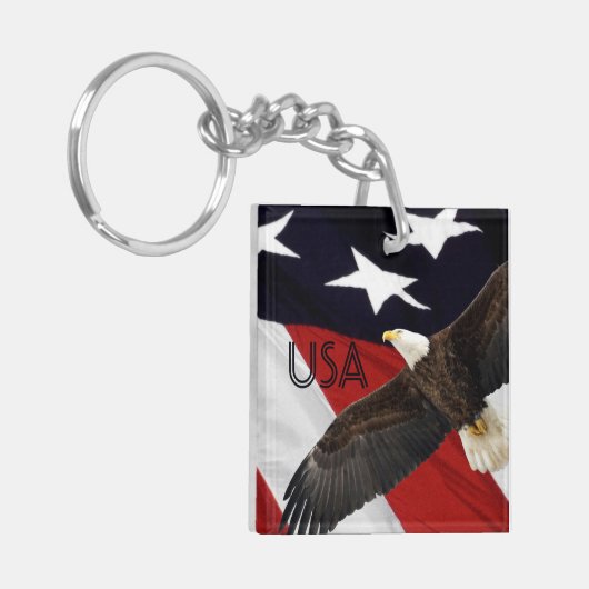 Porte-clés Aigle et Drapeau USA (Devant gauche)