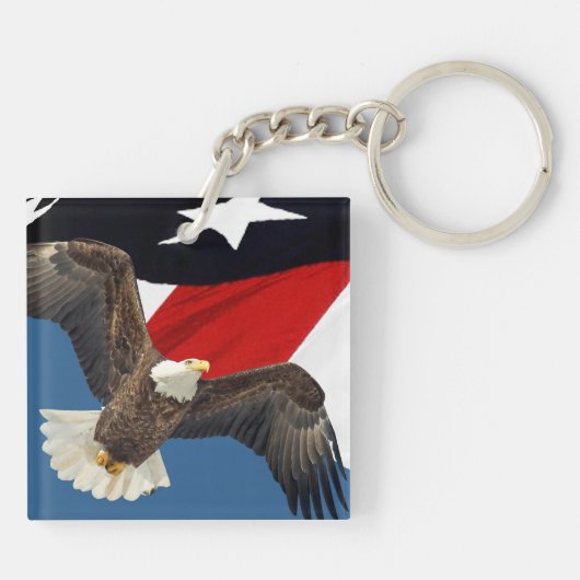Porte-clés Aigle et Drapeau USA (Dos)