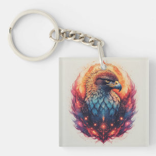 Porte-clés 🦅 Aigle Gras Art Charme d'Esprit Céleste 🦅