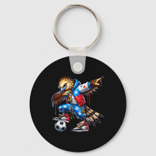 Porte-clés Aigle Harpie de Panama Dabbing Football Urbyn Stre