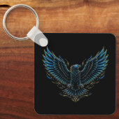 Porte-clés Aigle Néo-Cyberpunk (Recto)