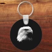 Porte-clés Aigle noir et blanc (Recto)