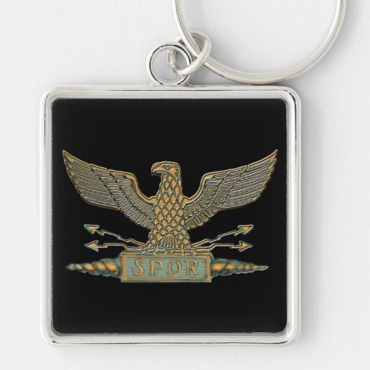 Porte-clés Aigle Romain en Cuivre (Devant)