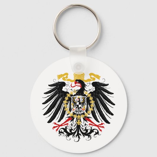 Porte-clés Aigle rouge prussien Noir et Or (Recto)