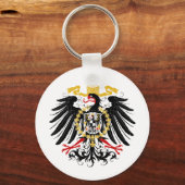 Porte-clés Aigle rouge prussien Noir et Or (Recto)