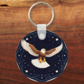 Porte-clés Aigle volant sur fond étoilé (Verso)
