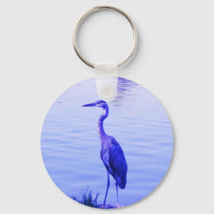 Porte-clés Aigrette Héron Bleu