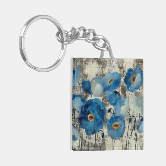 Porte-clés Aigue-marine florale (Devant gauche)