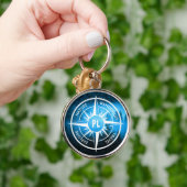 Porte-clés Aiguille de compas monogramme brouillard dans la f (Main)