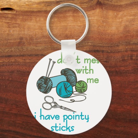 Porte-clés Aiguilles tricots (Recto)