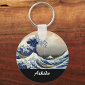 Porte-clés Aikido Japonais Martial Art (Recto)