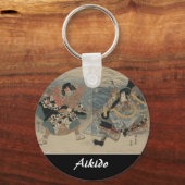 Porte-clés Aikido Japonais Martial Art (Recto)