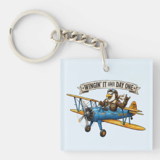 Porte-clés Aile d'aigle qui improvise