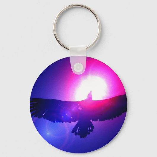 Porte-clés Ailes d'aigle - Aigle en vol (Recto)