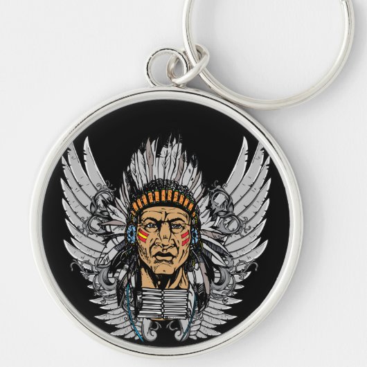 Porte-clés Ailes de chef indien (Devant)