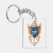 Porte-clés ailes de corneille (Devant gauche)