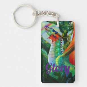 Porte-clés Ailes de feu Gloire, Porte - clé acrylique
